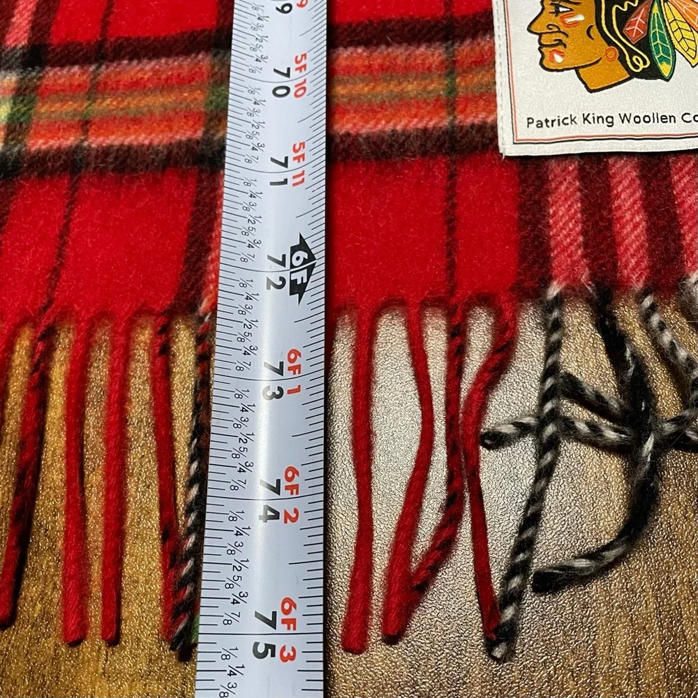 Chicago Blackhawks Extra Long Lambswool Scarf NHL Patrick King Woollen …